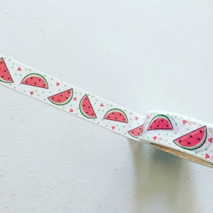 Washi-tape watermeloen, planner-washi zomerfruit, fruitige decotape, cadeauverpakking, knutseltape, plakboekvoorraad, feestartikelen