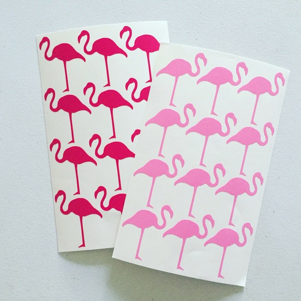 Rosa Flamingo Aufkleber, tropische Deko Aufkleber, Scrapbooking Aufkleber, Umschlag Aufkleber Aufkleber, Karten Verzierung, lustige Bastel Aufkleber