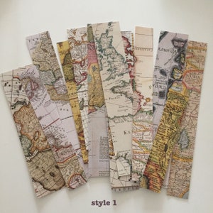 Vintage kaartstickers Atlas, oude geschiedeniskaart plannerstickers, retro reisdagboekstickers, planner/plakboekbenodigdheden