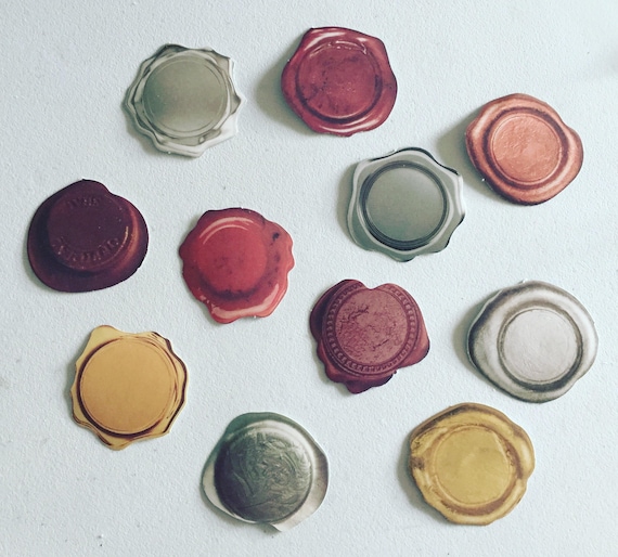 Wax Seal Paper Stickers Medieval Seal Mark Stickers Envelope Etsy Canada