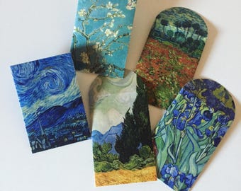 Van Gogh Art Envelopes: Impressionist Landscape Gift Wrapping (Set of 5)