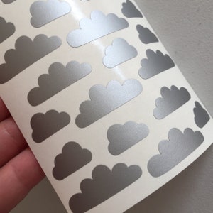 Cloud Decorative Stickers, Cloud Envelope Seal Stickers, DIY Gift Wrapping, Packaging Stickers, Scrapbooking Stickers, Card Embellishments image 3