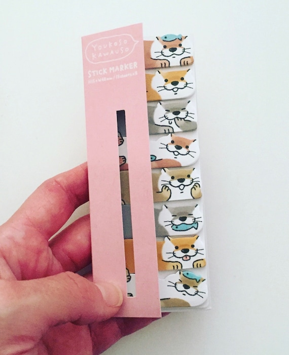 Kawaii Otter Sticky Notes: Planner Page Markers, 8 Designs