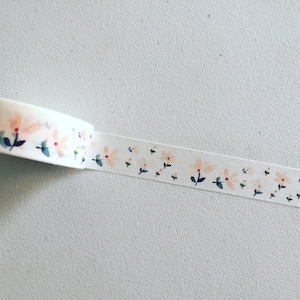 Fita adesiva Washi Dainty Flowers, planejador floral romântico Washi, Shabby Chic Washi, fita adesiva, fita decorativa, suprimentos para scrapbook