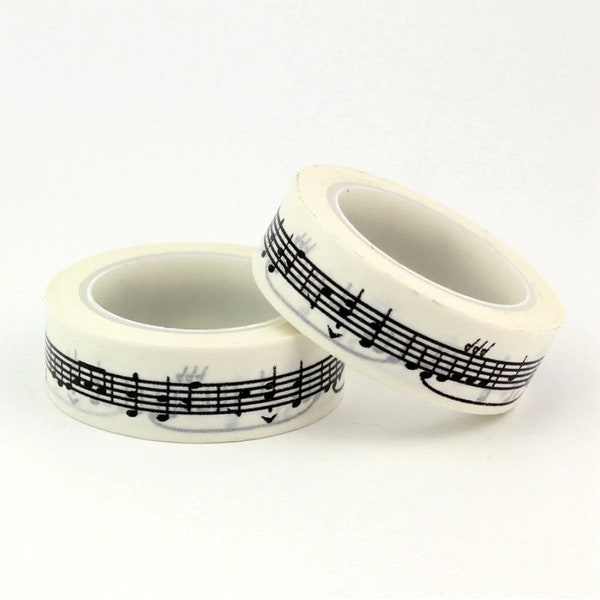 Cinta Washi de música, Notas musicales Washi, Washi planificador amante de la música, Cinta de envoltura de regalos, Cinta de fabricación, Suministros de planificador, Cinta Washi japonesa