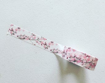 Pink Cherry Blossom Washi Tape, Sakura Planner Washi, Romantic Floral Washi, Pink Shabby Chic Washi, Masking Tape, Japanese Decorative Tape