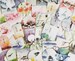 Japan Watercolour Art Stickers, Japanese Landscape Seal Stickers, Gift Wrapping, Paper Labels, Packaging Labels, Asian Scrapbook Stickers 