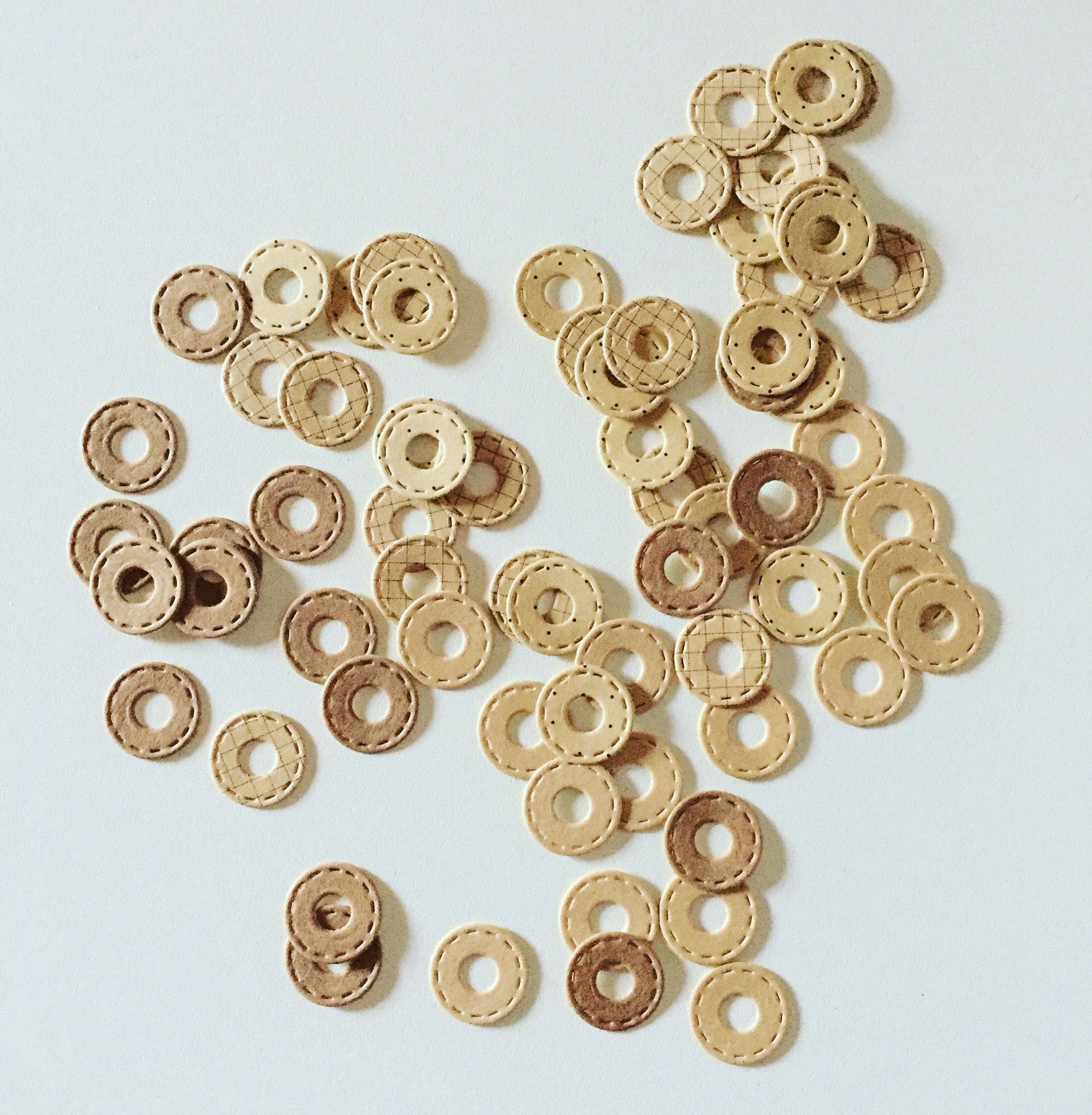 15mm Rose Gold Glitter Binder Hole Punch Reinforcement Stickers