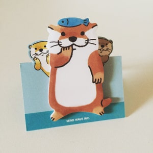 Otter Sticky Notizen, Kawaii Planner Page Marker Aufkleber, Otter Erinnerungsnotizen, Notizen, Notizblock Aufkleber, Otter Liebhaber Geschenk