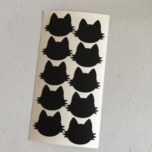 Cat Decorative Stickers, Kitty Envelope Seal Stickers, DIY Gift Wrapping, Packaging Stickers, Scrapbooking Stickers, Card Embellishments image 2