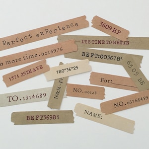 Stickers in vintage schrijfmachinestijl: retro dagboekplanner kortstondig