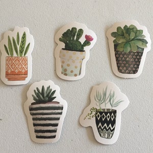 Cactus Stickers, Succulents Stickers, Cacti Plants Stickers, Botanical Decorative Stickers, Scrapbook Stickers, Planner Stickers image 2