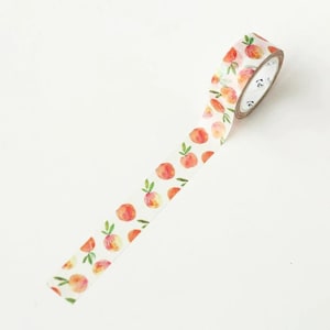 Ruban adhésif Washi Pêche, Ruban adhésif Washi Fruit Agenda, Ruban adhésif décoratif fruité, Ruban adhésif pour fabrication de cartes, Emballage cadeau, Fournitures pour scrapbooking, Fournitures pour fête (7 M)