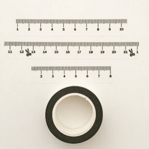 Washi meetlint, Washi-tape naaien, Washi meetlint, plannertape, reisdagboek Washi, zwarte retro planner/plakboekdecotape