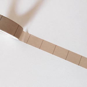 Cinta washi estilo papel kraft vintage, washi retro para agenda marrón, cinta vintage marrón para diario o diario, cinta art déco retro