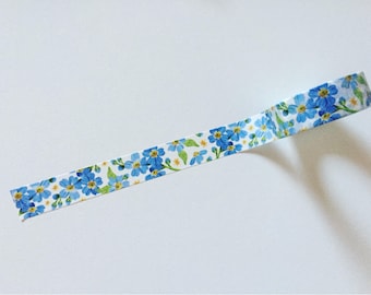 Forget-Me-Not Floral Washi Tape: Spring Planner Deco