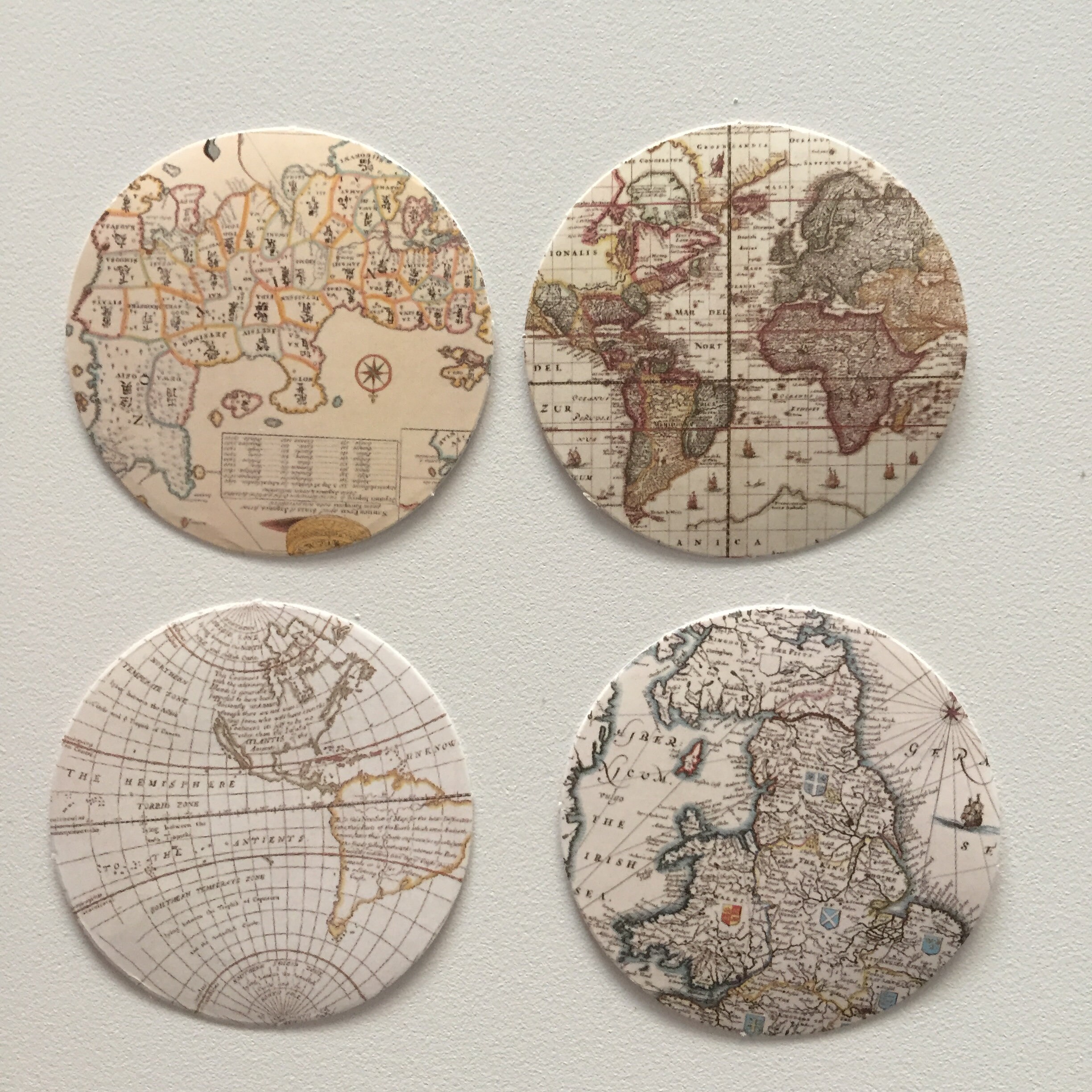 Vintage Map Stickers Retro Planner Stickers Travel Journal | Etsy UK