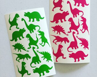 Dinosaur Party Stickers: Dino Envelope Seals, Scrapbook Embellishments