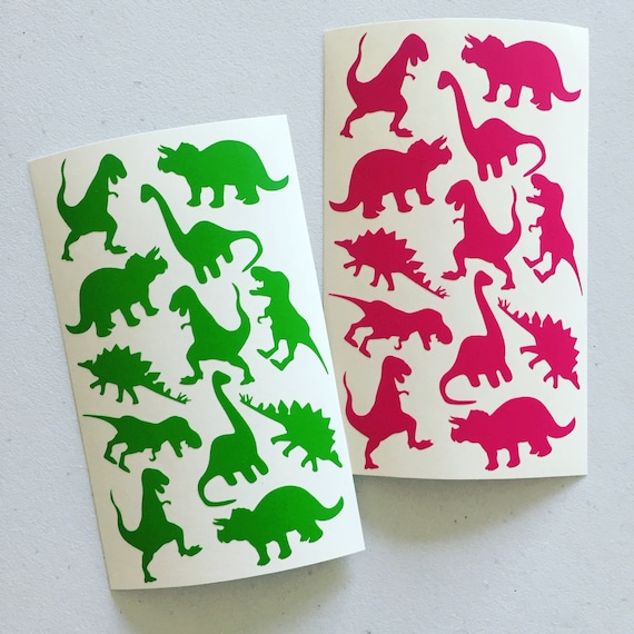 Dinosaur Party Stickers: Dino Envelope Seals, Scrapbook Embellishments