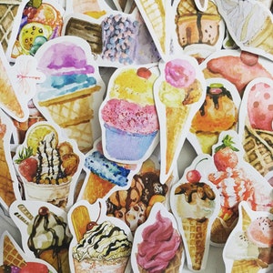 Eis Aufkleber, Süßigkeiten Deko Aufkleber, Scrapbook Aufkleber, Eis Aufkleber, Eis Aufkleber, Eis Deko Aufkleber, Eis Aufkleber