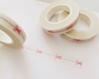Scissors Washi Tape, Sewing Pattern Washi, Planner Washi, Gift Wrapping Tape, Crafting Tape, Planner Supplies, Japanese Washi Tape
