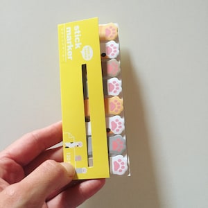 Plaknotities Kitty Paws, kawaii kat herinneringsbriefjes, memoblokstickers, planner paginamarkeringsstickers, planner benodigdheden