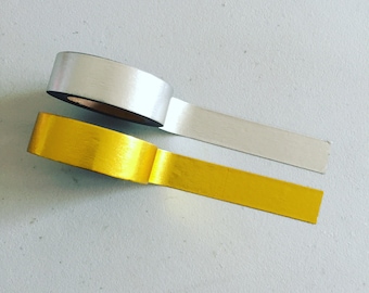 Metallic Gold & Silver Washi Tape: Decorative Crafting Tape