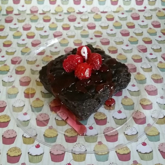 Brownies With Strawberries Syrup Soy Wax Candle Etsy