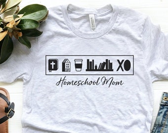 HOMESCHOOL MOM SHIRT | Homeschool Mama T-shirt | Gift for Homeschool Mom | Homeschooling Mom Gift | Mom Homeschool Shirt