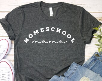 HOMESCHOOL MAMA SHIRT | Homeschool Mom Shirt | Moeder Homeschool Shirt | Cadeau voor Homeschool Mom | Moeder Shirt