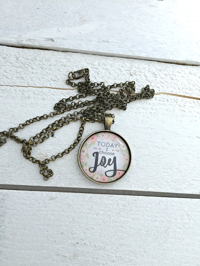 Choose Joy Choose Joy Necklace Choose Joy Jewelry Today I Etsy