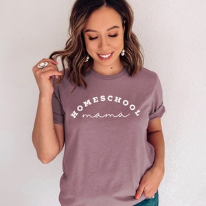 HOMESCHOOL MAMA SHIRT Homeschool Mom Shirt Mom Homeschool Shirt Gift for Homeschool Mom Mom Shirt image 6