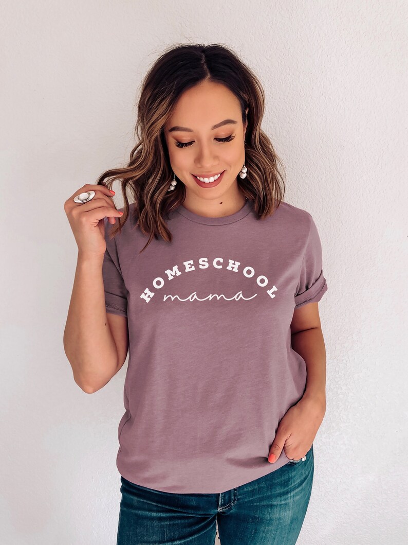 HOMESCHOOL MAMA SHIRT Homeschool Mom Shirt Mom Homeschool Shirt Gift for Homeschool Mom Mom Shirt image 6