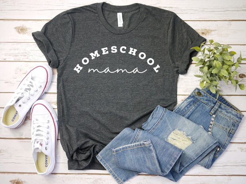 HOMESCHOOL MAMA SHIRT Homeschool Mom Shirt Mom Homeschool Shirt Gift for Homeschool Mom Mom Shirt image 1