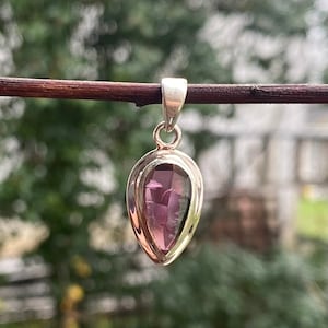 Gorgeous Pink Tourmaline Pendant - Set in Sterling Silver