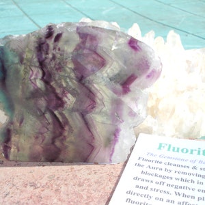 Fluorite Slice - Great Color !
