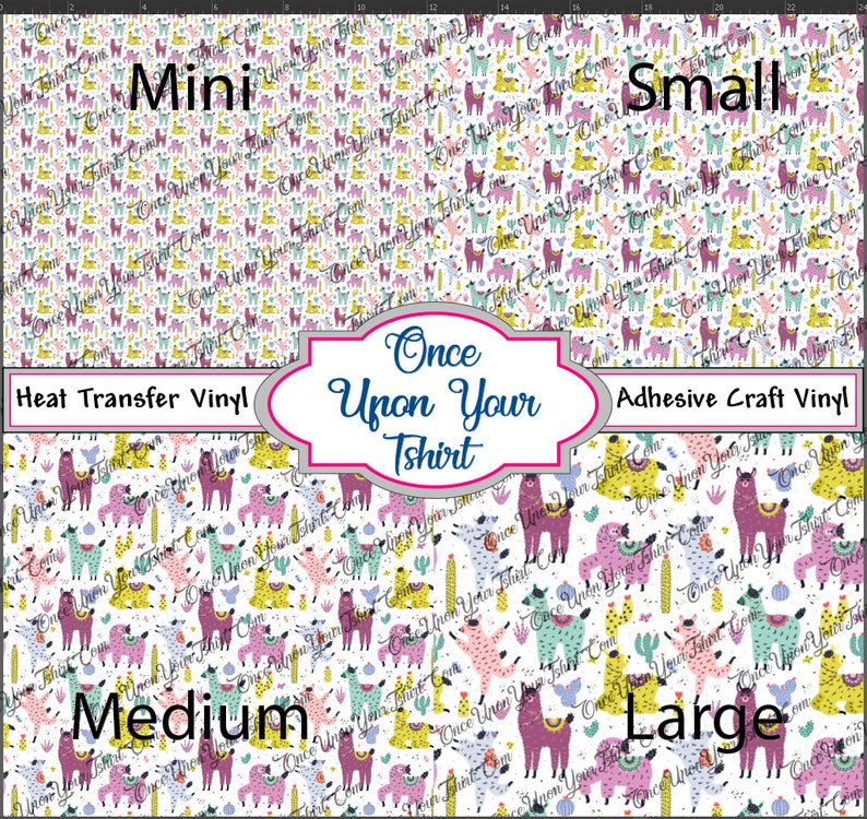 llama printed vinyl matte heat transfer vinyl glitter heat etsy
