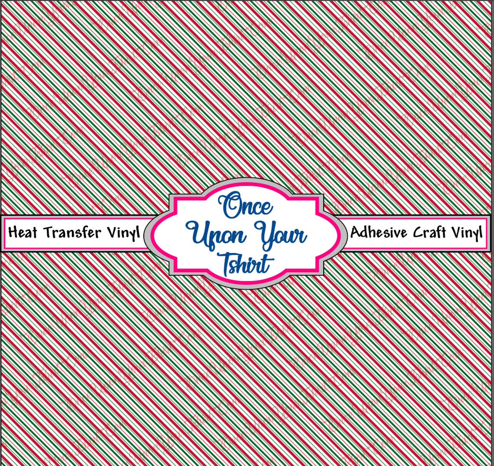 candy cane stripes printed vinyl matte heat transfer vinyl etsy
