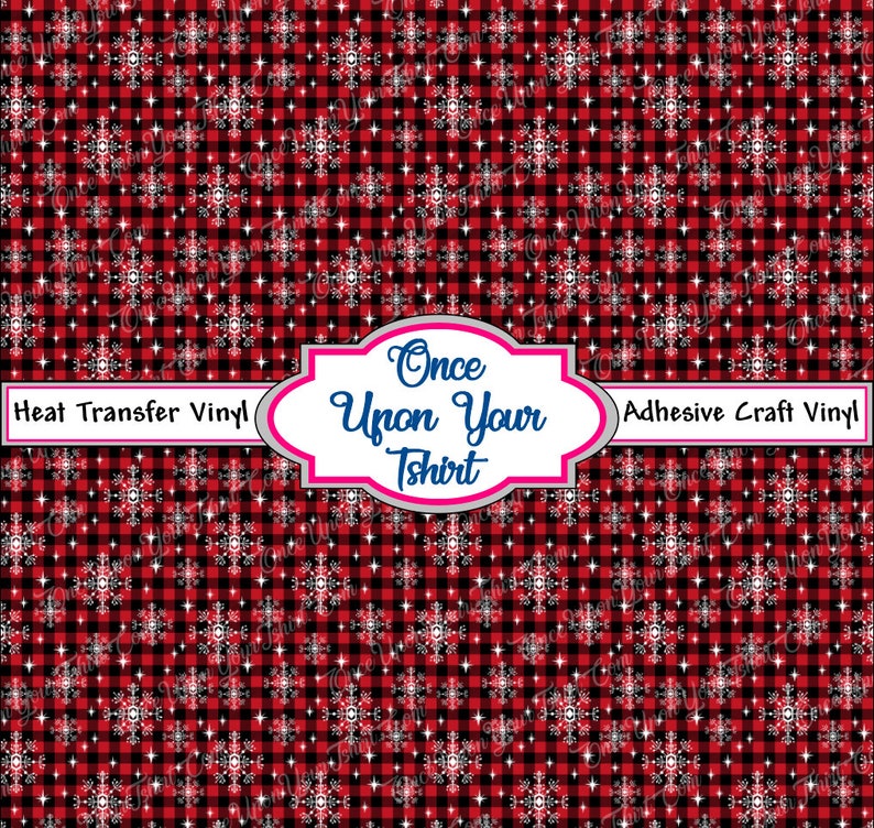 holiday buffalo plaid printed vinyl matte heat transfer etsy