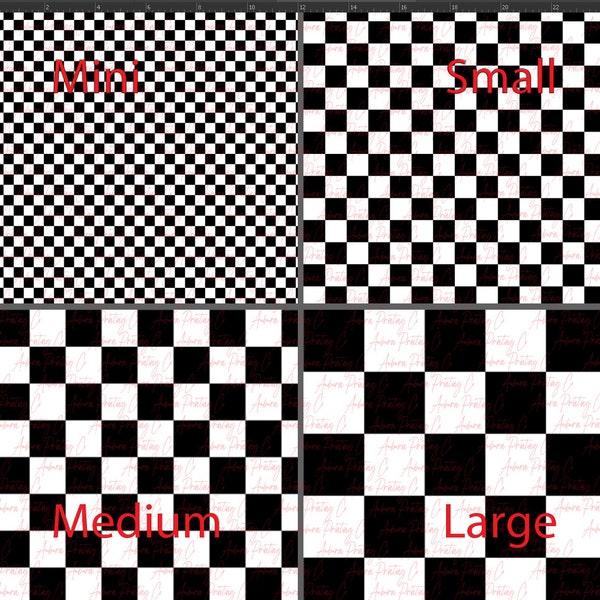 Black Checkerboard Printed Vinyl.  Matte Heat Transfer Vinyl, Glitter Heat Transfer Vinyl. Printed. Pattern. OGBK