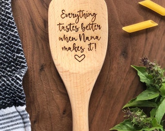 Everything tastes better when Grandma makes it! Personalized Mother&#39;s Day Gift for Nana, custom grandmother gift for Mimi