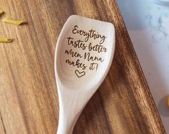 Everything tastes better when Grandma makes it! Personalized Mother's Day Gift for Nana, custom grandmother gift for Mimi