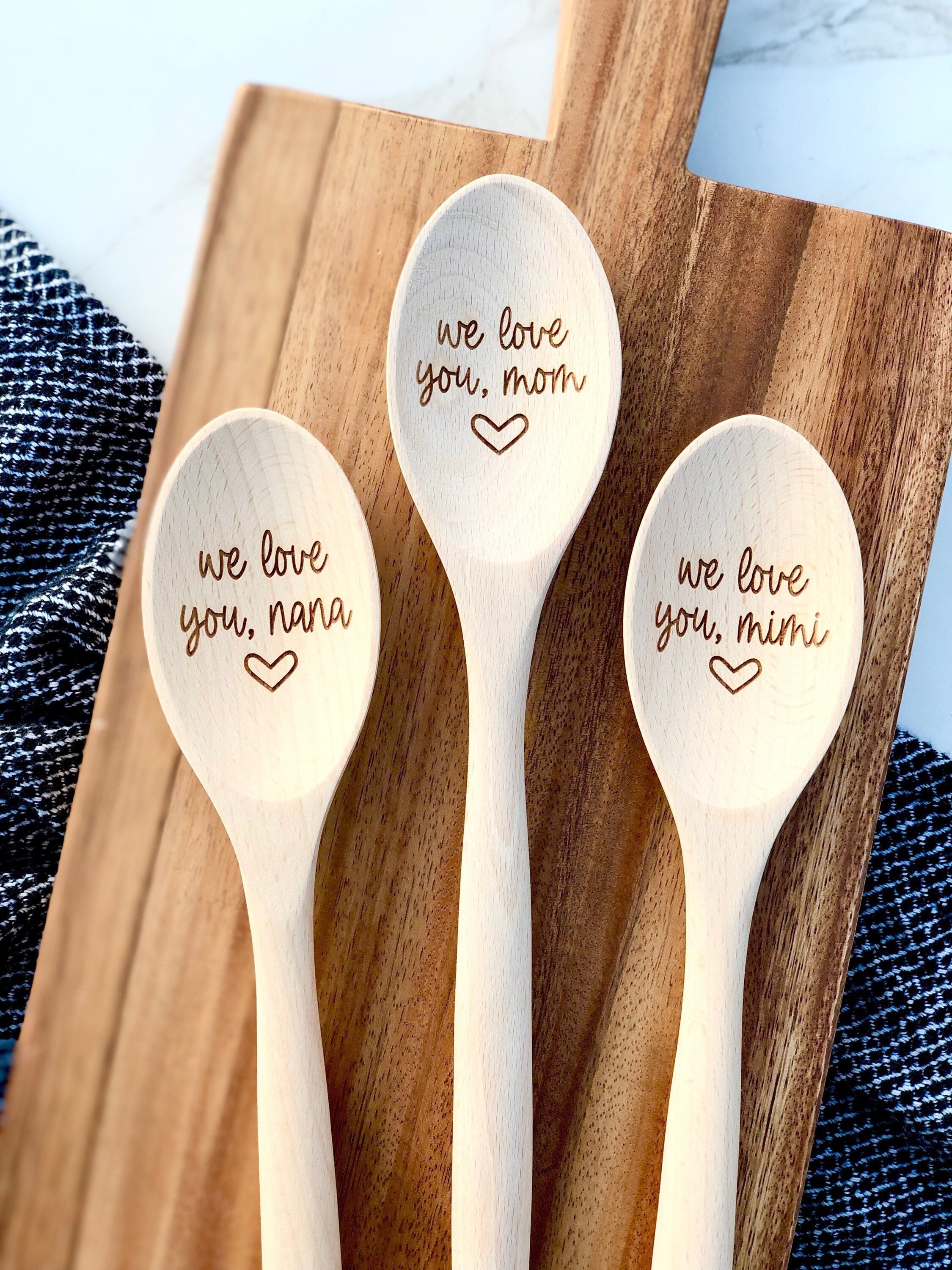  Gifts for Mom, Christmas Mom Gifts from Daughter Ceramic  Utensil Holder with Wooden Spoons Set, Mom Gifts from Daughters Son, Cooking  Tools Kitchen Utensils Set with Wooden Spatulas for 6 