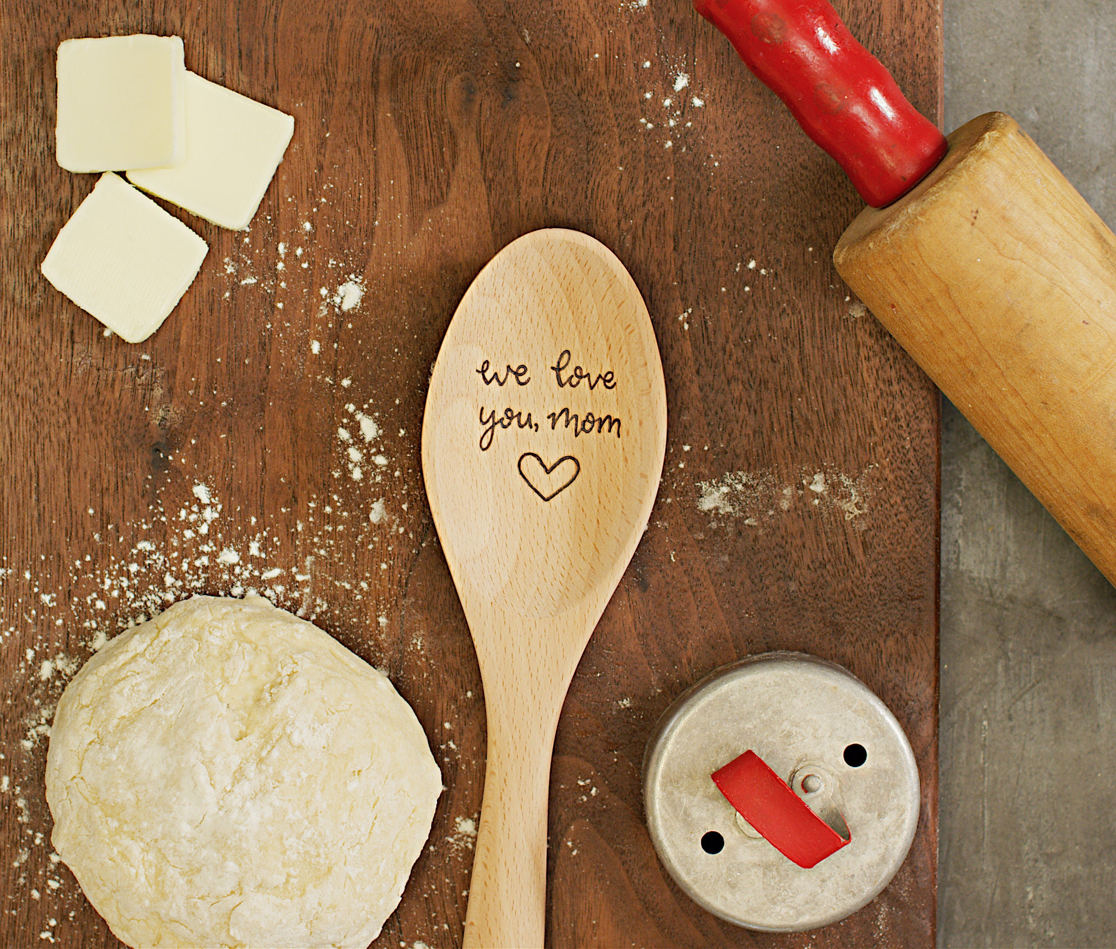 Personalized Mother’s Day Gift for Grandma, Engraved Wooden Spoon, gi…