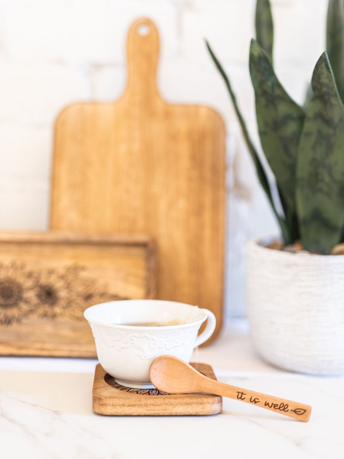 Wooden Sugar Spoon Coffee Spoon Gift for Friend Mothers Etsy