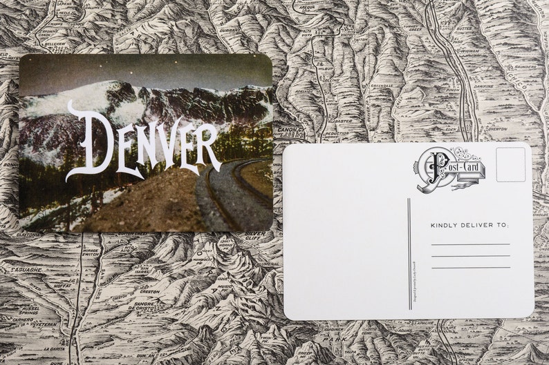 Moffat Road Denver Vintage Postcard