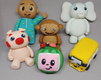 Cocomelon Pepe Pig Mochi Monkey Ello Elephant Jj Celebration Etsy Cocomelon Pepe Pig Mochi Monkey Ello Elephant Jj Celebration Etsy