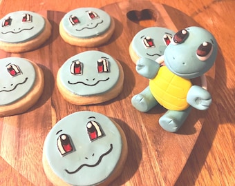 Pikachu and friends , Squirtle, Bulbasaur and Charmander cake toppers.