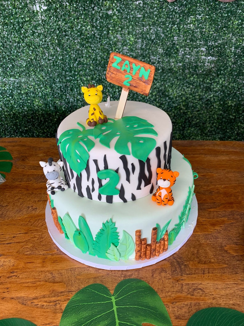 Safari Cake Toppers Jungle Animal Cake Toppers Animal Etsy UK