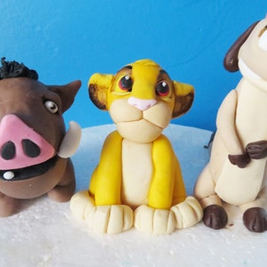 lion king cake toppers, simba,timon & pumba birthday party theme